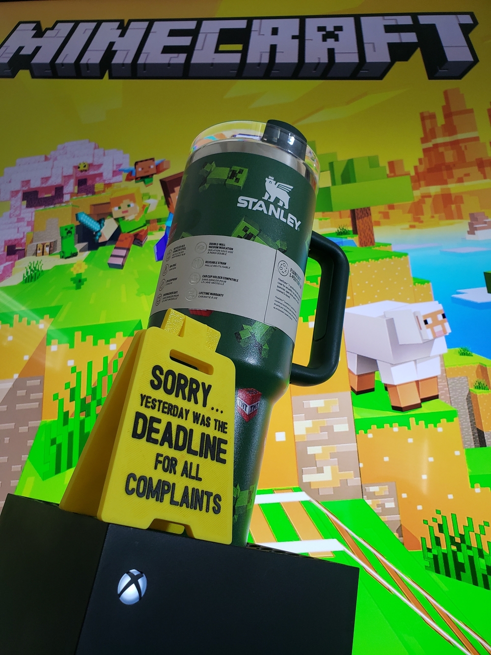 Stanley Green Minecraft Travel Mug with Handle